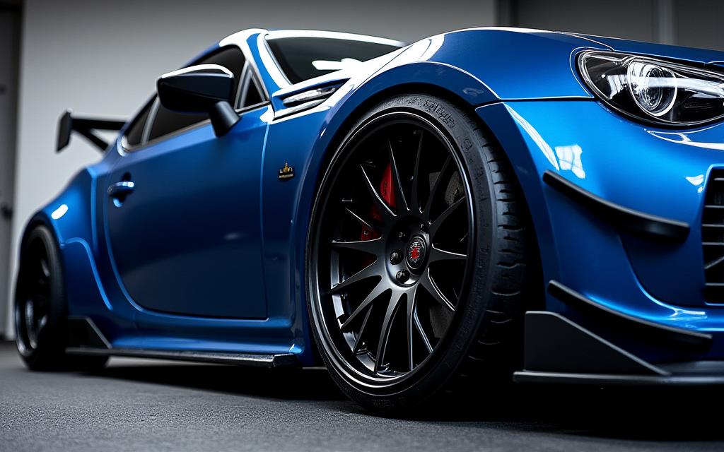 Perincian kit badan lebar Subaru BRZ