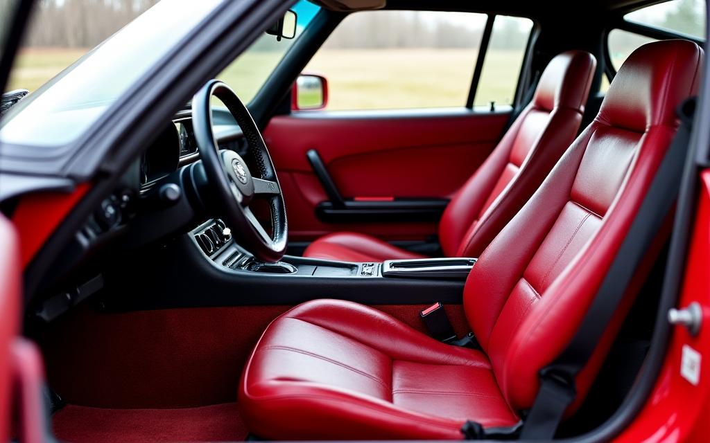 Interior RX-7 yang dipulihkan